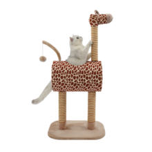 ZEZE猫爬架猫窝四季通用猫抓板剑麻长颈鹿动物猫抓柱立式猫玩具宠 长颈鹿猫爬架 通码