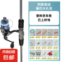 碳素泛用路亚竿新手套装钓鱼竿 1.65m 直柄竿+基础纺车轮套装16.9元（需领券）
