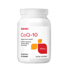 GNC健安喜辅酶q10胶囊100mg120粒 心脑血管备孕老人保健品进口原装