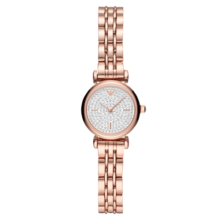 安普里奥·阿玛尼（Emporio Armani）手表女士满天星时尚镶钻高级感钢带皮带石英表生日礼物送女友 AR11266送礼推荐