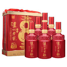 88VIP会员：泸州老窖 52度八年窖头曲品藏浓香型白酒500ml*6瓶
