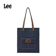 Lee 托特包牛仔布手提包 牛仔蓝