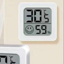 20点：京喜自营 家用电子温湿度计 白色精致款 1个*2件