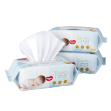 好奇（Huggies）金装婴儿湿巾80抽3包阿尔卑斯冰川水婴童手口可用去油污消毒