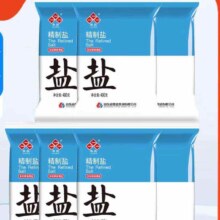 鲁晶 未加碘食用盐400g 7袋