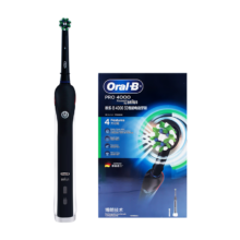 百亿补贴、plus会员：Oral-B 欧乐B电动牙刷 P4000黑色款 共2个刷头+4大清洁模式