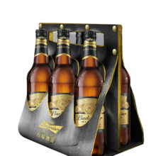20点截止、京东秒杀：Budweiser 百威 黑金 烈性拉格 啤酒 600ml*12瓶 整箱装