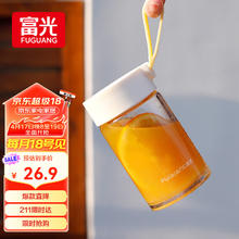富光 清然玻璃刻度杯 330ML 奶白色