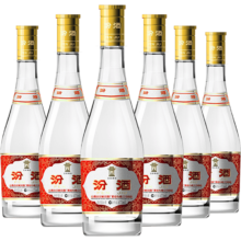 20点、plus会员：汾酒 黄盖玻汾 清香型白酒 53度475ml*6瓶*2件