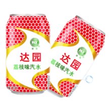 达园 荔枝味汽水320ml*6瓶
