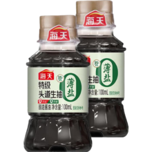 海天 薄盐0添加特级头道生抽2瓶
