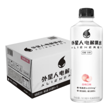 外星人电解质水0糖0卡饮料 白桃口味 500mL*15瓶 整箱装