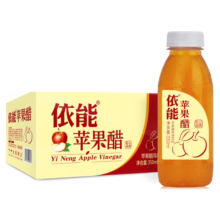 依能苹果醋果汁饮料 果醋饮品 350ml*15瓶 家庭聚会送礼饮料 整箱装