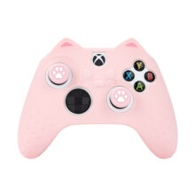极想 微软Xbox手柄保护套适用于XSX XSS猫耳硅胶套软壳耐脏防汗防滑可爱猫爪次世代主机游戏周边配件