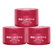 资生堂（Shiseido）日本尿素护手霜女美润红罐秋冬补水保湿滋润淡化细纹 红罐100g*3
