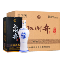 扳倒井白酒 38度青花瓷  浓香型纯粮食酿造大容量口粮酒 自饮送礼白酒 38度 700mL 6瓶 （搭配手提袋）