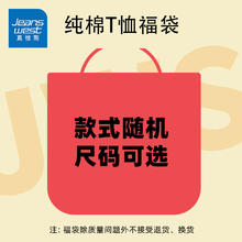 真维斯 清仓大促！真维斯（JEANSWEST）纯棉短袖t恤夏款超值惊喜盲盒福袋 1件装 XL
