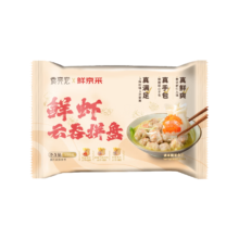 再降价、PLUS会员、需首购：袁亮宏 x鲜京采 袁记云饺 鲜虾全家福云吞拼盘 24颗500g*3件