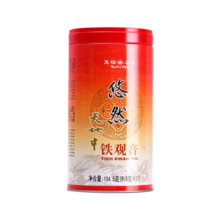 天福茗茶安溪茶叶清香乌龙茶铁观音特级悠然全家福大红袍红茶花茶 悠然天地中铁观音104.5G110元