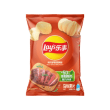 乐事（Lay's）薯片 得克萨斯烧烤味 75克 休闲零食 膨化食品1.87元