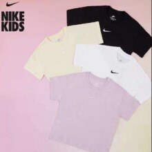88VIP：Nike耐克 小勾女童大童T恤 纯棉短袖FZ553974.5元+250个淘金币