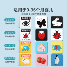 黑白卡片新生婴儿早教卡追视训练