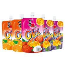 喜之郎 Cici可吸的果冻爽椰果粒果汁儿童零食休闲食品饮料150g*5支8.9元