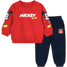 迪士尼宝宝（Disney Baby）童装男童套装潮酷米奇宝宝卫衣套装保暖舒适 红色 4岁/身高110cm58元 (券后省0.5)