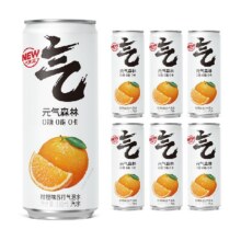 元气森林 苏打气泡水 甜橙味6罐16.9元