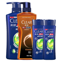 需领券：清扬（CLEAR）洗发水男士去屑控油清洁清爽留香 洗发露 大容量家庭装 洗发水沐浴露套装1300克49.9元（需领券）
