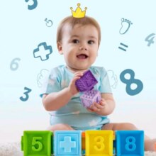 Hape 婴幼儿大颗粒软胶浮雕早教积木 *3件125元（需领券，合41.67元/件）