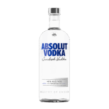 绝对 伏特加 洋酒 40度 原味 1000ml *2件调酒必备187.9元（合93.95元/件）