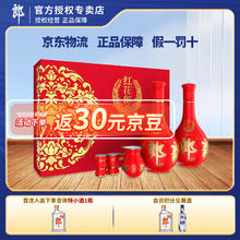 郎酒 红花郎十（10） 酱香型白酒（含礼品袋） 53度 500mL 2瓶 礼盒装（赠送小郎酒）440元