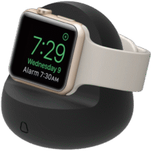 Damon Light Damon适用于Apple watch充电支架苹果手表硅胶底座可收纳 i watch黑色硅胶支架【新款无刺激气味】25.3元