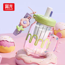 富光 WFB1126-750 嘉悦 吸管玻璃杯 750ml 元气绿券后25.92元