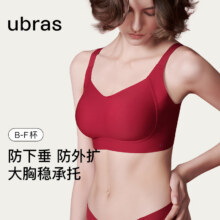 需首购：ubras母亲节礼物侧收大杯文胸收副乳内衣女大胸显小防下垂胸罩粉可调肩带121.57元（需领券）