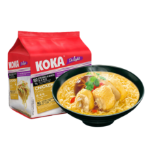 KOKA 可口方便面 非油炸鸡汤味 快熟拉面泡面 85g*4 新加坡进口19.8元 (月销1000+)