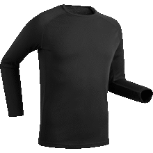 迪卡侬（DECATHLON）保暖内衣男女秋衣秋裤速干防寒滑雪上衣裤子套装- BL 100 SKI100 【男士】黑色上装 XXL49.9元