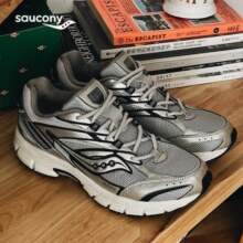 Saucony索康尼2K PRM电子表复古跑鞋情侣老爹鞋女运动鞋男 灰银1 42.5399元 (券后省30)