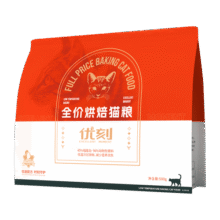 优刻全价低温烘焙猫粮优选易消化鲜鸡肉无谷均衡营养锁鲜成猫幼猫主粮 【1包装】烘焙鸡肉鹌鹑 500g22.9元