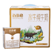 百菲酪水牛纯牛奶营养早餐4.0g优质乳蛋白 200ml*12盒75.66元（合37.83元/件）