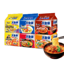 康师傅大食袋大面饼赠泡面碗13.71元