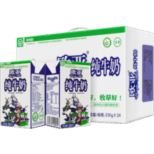 欧亚（Europe-Asia）年货【日期新鲜】欧亚高原全脂纯牛奶250g*24盒/箱早餐乳制品74.9元