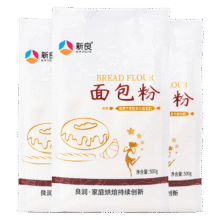 新良面包粉500g*3袋 高筋面粉 烘焙原料 手撕面包机用小麦粉36.69元（合12.23元/件）
