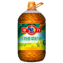 plus会员：多力 压榨特香菜籽油6.18L 食用油 *2件134.29元（返7.99e卡后，合67.14元/件）