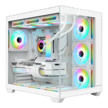 航嘉（Huntkey）S980龙卷风白色全景版海景房机箱249.71元（需领券）