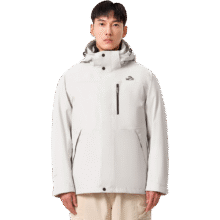 伯希和（Pelliot）【经典2.0】山野冲锋衣三合一男女外套春户外夹克抓绒防水登山服 【男款】米白色/两件套 XL439元（需领券）