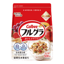 再降价:卡乐比（Calbee）即食燕麦片 原味水果麦片500克20.73元