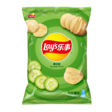 乐事原切薯片零食夜宵清新黄瓜味75g0.57元