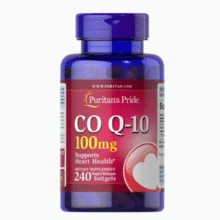 Puritan's Pride 普丽普莱 辅酶Q10软胶囊 100mg*240粒￥115.90 6.2折 比上一次爆料降低 ￥12.1